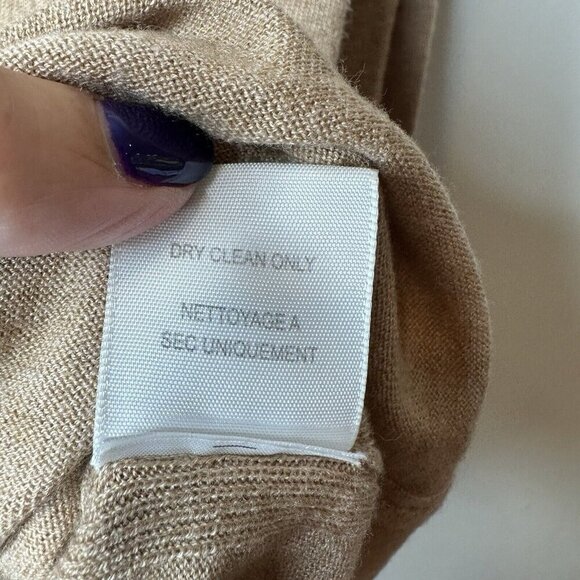 Joie TurtleNeck Sweater‎ Womens M Brown Cashmere Wool Blend Luxury Neutral Soft - Picture 8 of 12